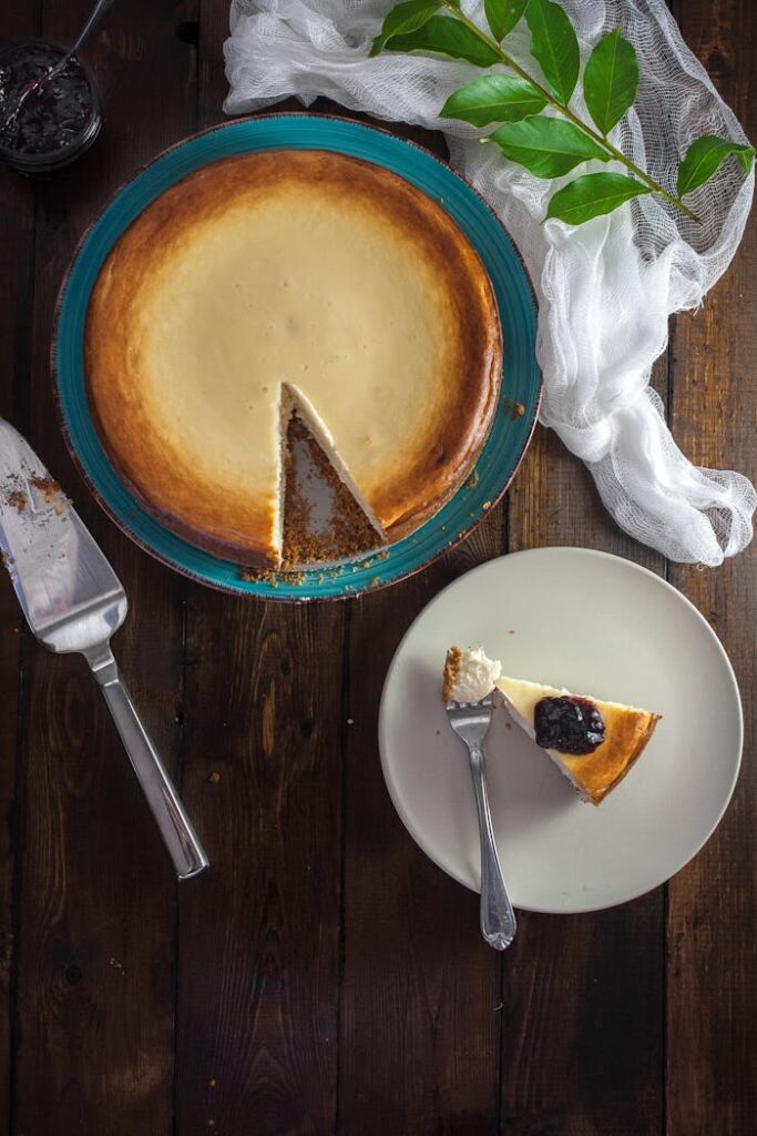 Slice of Pie on Plate Beside Fork