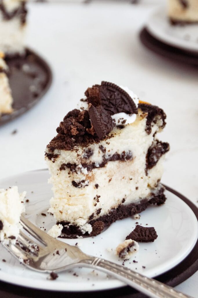 Oreo Cheesecake on a Plate